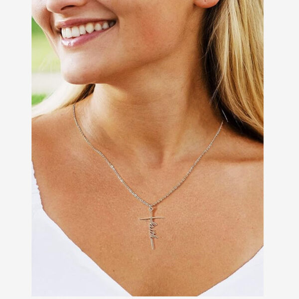 06f88bc874476aa04f9123fdcf42ee29_He2623628166b4b41900588bd8e2efa6cC_avif=close&webp=close KOMI Faith Cross Necklace for Women Religious Gifts Stainless Steel Cross Pendant Necklace for Women Christian Jewelry Gifts