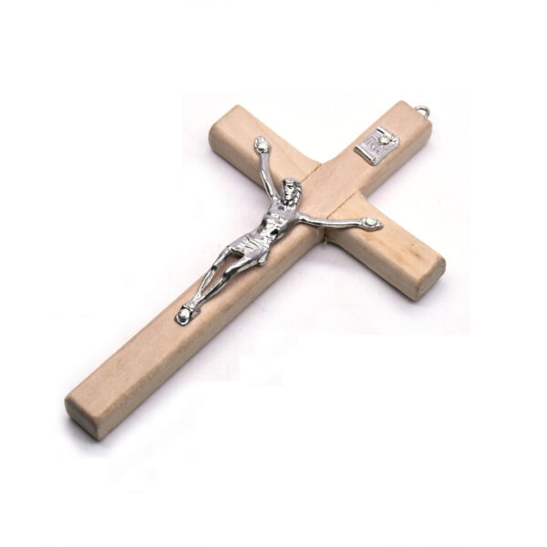 Big Cross Accessories Jesus Wooden Cross Pendant Catholic Charm Religious Handmade Crafts Jewelry