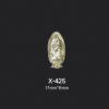 KOMI New Madonna Painted Gold and Silver Nails Decorated with Alloy Diamonds Accessories