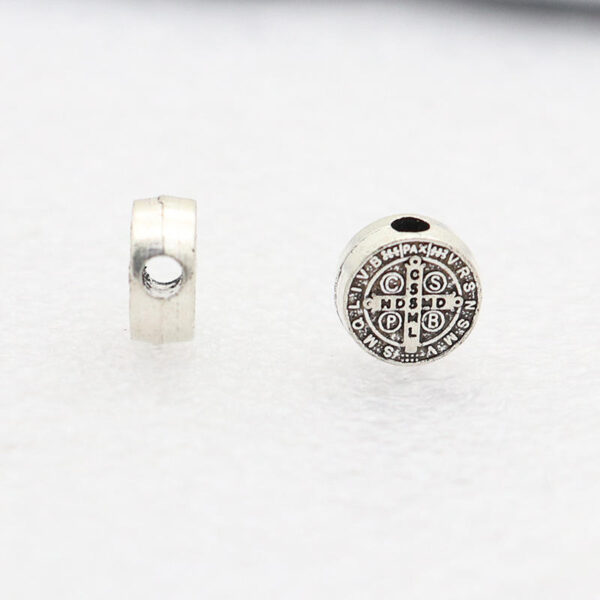 Religious Jewelry Pendant Medal Alloy Triangle Accessories Catholic Charm Religious Prayer Beads DIY Manual Connector