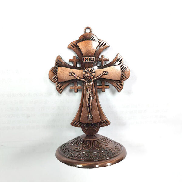Religious Jesus Cross Metal Craft Jewelry Christian Catholic Cross Ornament Wholesale