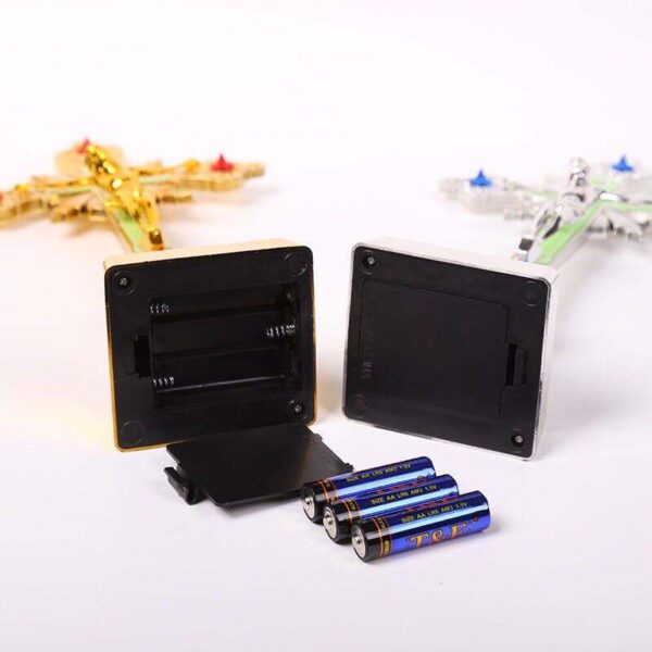 2024 Hot Religious LED Cross Jesus Lamp Decoration Ornaments Bedroom Lamps Plastic Crafts