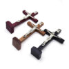Wholesale Holy Land Wooden Cross for Home Chruch Table Decoration Religious Standing Prayer Wood Cross Jesus Crucifix Decor