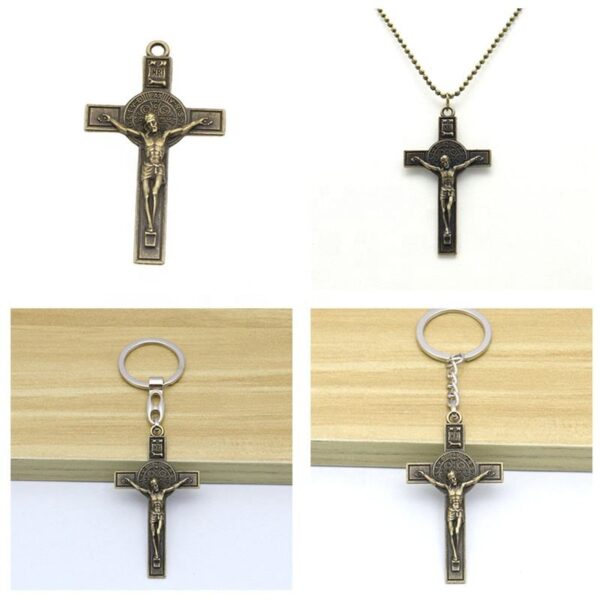 1bfa1ef52d10556e55640563e7d389f5_He151ffd11761439c81ace68aa4e5a80cZ_avif=close&webp=close Dreamwork Religious St.Benedict Crucifix Cross Pendant Necklace Keychain Jewelry Accessories Business Promotion Craft Gift