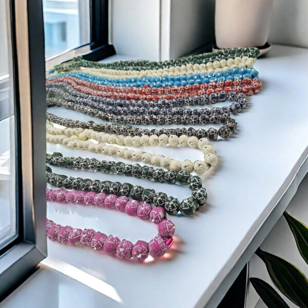 KOMI New 99 8-mile Acrylic Diamond-encrusted Rosary TASBEEH Prayer Bracelet