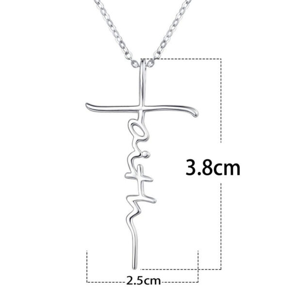 1f3326a4cad0a047c4576263d77140fa_H814e5d78345e471bbc4e59b1106832d5O_avif=close&webp=close KOMI Faith Cross Necklace for Women Religious Gifts Stainless Steel Cross Pendant Necklace for Women Christian Jewelry Gifts