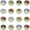 KOMI Mixed Religious Figure Acrylic Beads Catholic Portraits Round Plastic Virgin Mary Luminous Beads for DIY Jewelry Crafts