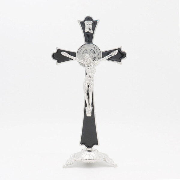 Hot Sale Cross Crafts Wholesale Jesus Christian Catholic Desktop Decoration Metal Religious Jewelry Crafts Ornaments