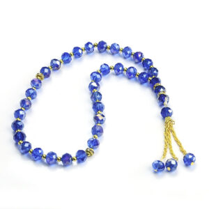 KOMI 10mm Crystal Tasbih Prayer Beads Islamic Rosary Beads Muslim Misbaha 33pcs Prayer Beads Necklaces Hand Bracelets for Unisex