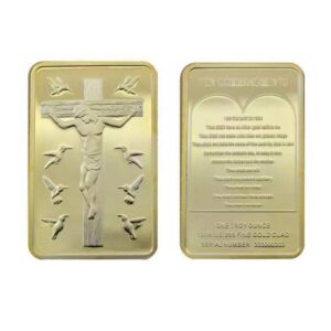 2bb1877972a06740fababaa116d22248_Hee55befaada4435a912e0ec2dce040e7M_avif=close&webp=close Hot Selling Religious Jesus Gold Commemorative Coin Block Relief Commemorative Medal
