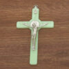 KOMI Wall Hanging Ornaments 15cm Luminous Plastic Cross Rosary Pendant Accessories for Home Decoration Crafts Jewelry Parts