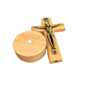Religious Christian Standing Table Wooden Crucifix Cross Decoration Crafts for Baptism Birthday Home Church Decor Gifts