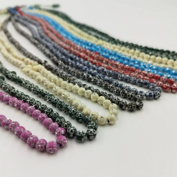 KOMI New 99 8-mile Acrylic Diamond-encrusted Rosary TASBEEH Prayer Bracelet