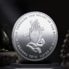 Komi 2024 New Design Hot Sale Rodstaff Prayer Coins Three-dimensional Relief Metal Crafts Making Badges Wholesale