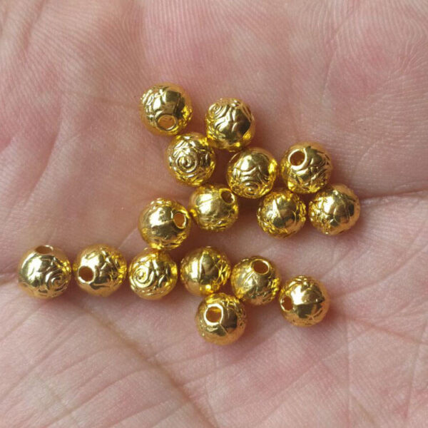 360fc29411393e0006ec6fd467da7585_H5c9881c4bf9e4edb997d28ebd10e904fF_avif=close&webp=close 2024 Rosary Beaded Metal Beads Rondelle Rose Beads Hollow Rosary Diy Accessories 6mm Gold and Silver Plating