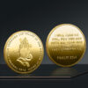 Komi 2024 New Design Hot Sale Rodstaff Prayer Coins Three-dimensional Relief Metal Crafts Making Badges Wholesale
