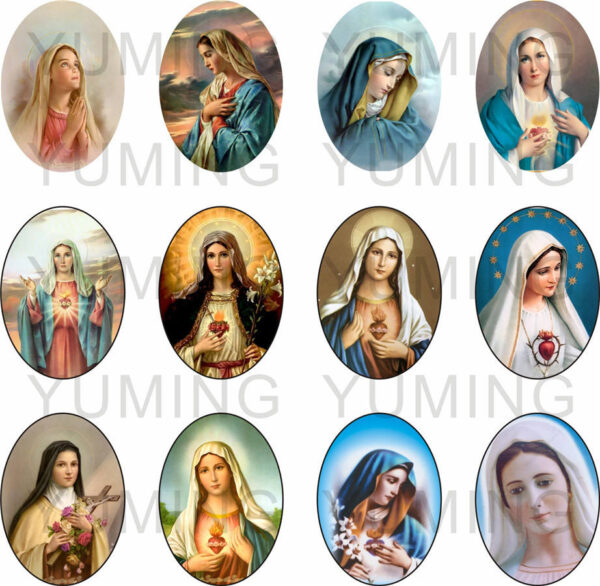 3a078653a50ca0536e31ba0c48b8c1ba_H8e0068b3f4ac4011b2e96aae3b131223P_avif=close&webp=close Oval Time Gemstone Catholic Christian Jesus Virgin Religious Pattern Glass Patch Diy Jewelry Accessories