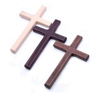 Wooden Cross Catholic Charm Religious Handicraft Ornaments