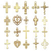 40648eef107a9b8c3264bc5c25bc0893_H9eeea49642994cfea44f5131ba6045e89_avif=close&webp=close KOMI Silver Gold Plated Mixed Crosses Charms Pendants Jewelry Findings for DIY Keychain Bracelet Necklace Accessories