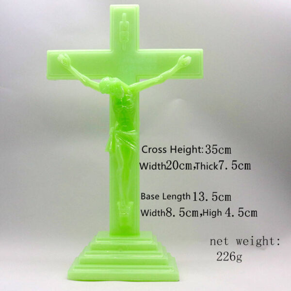 45b4bdb5683dc48e10a98d75e004229b_Hac594e4a87a24aaa849102392b845933Z_avif=close&webp=close KOMI Home Decorations Plastic Cross Luminous Cross Table Standing Wall and Car Hanging Ornaments Garden Decoration Craft Gift