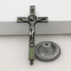 Crucifix Jesus Christ Cross Statue Figurine for Car Home Chapel Decor Figurines Decoration Crafts Miniatures Ornament
