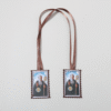 46df560eb7a53fcd3a65275b065d0fa1_H64669fbeb5da4cadad378e1b6bf6dfe94_avif=close&webp=close Customized Handmade Fabric Scapula Religious Saint Figure Pattern Brown Rope Double Pendant Scapula Medallion Jewelry