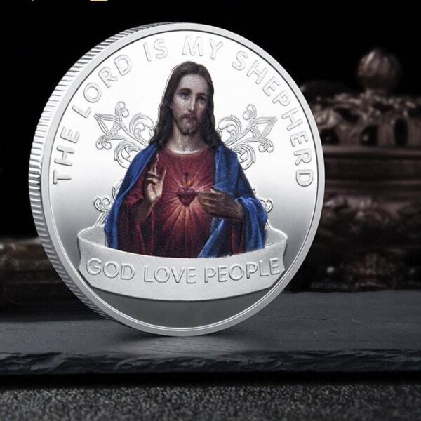 KOMI 2024 New Jesus Commemorative Coin Three-dimensional Relief Metal Commemorative Medallion
