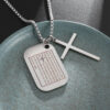 479d2e1f4571ca23459d498f94d392a9_H0b692e9d80384ef39c9d9b032e7fca89o_avif=close&webp=close "KOMI Titanium Steel Jewelry Stainless Steel Hangtag Cross Pendant Necklace for Men Cross Necklace for Boys Gift "