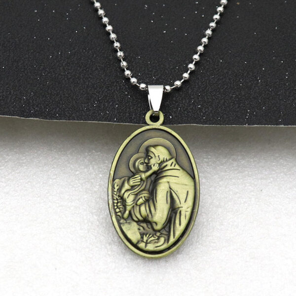 KOMI Charm Pendants Vintage Oval Shape Metal the Father Pendant Charms for Jewelry Necklace Keychain Accessories Parts Gifts