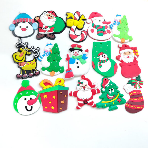 Manufacturers Wholesale PVC Soft Glue Cartoon Religious Patch Keychain Pendant Accessories Promotional Small Gifts