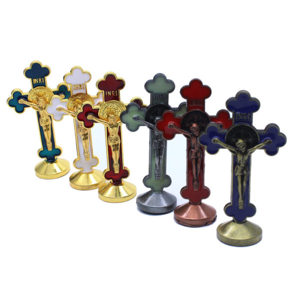 2024 Hot Selling Religious Car Home Set Table Drip Oil Cross Decoration Office Home Accessories Wholesale