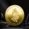 Komi 2024 New Design Hot Sale Rodstaff Prayer Coins Three-dimensional Relief Metal Crafts Making Badges Wholesale