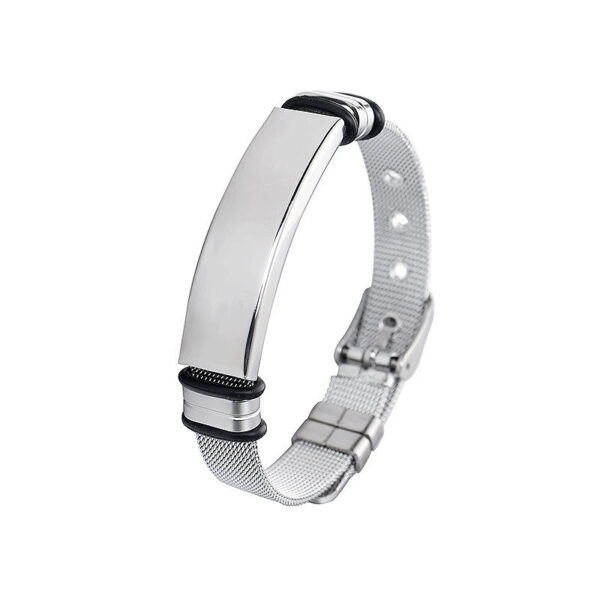 4e0c5ace443d0d2b78b31a689ce11ede_H233728e4488e4889b697bbe7caf23c21Q_avif=close&webp=close Stainless Steel Couple Bracelet DIY Jewelry Titanium Steel Adjustable Wide Pendant Bracelet