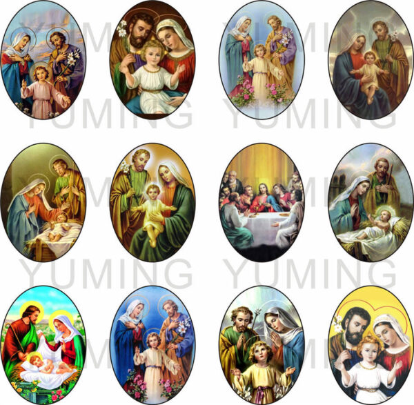 4f06f3f3a89320bbb15f71d777a1587c_H25f9ccb1f1c94b94ac5b877666a28302A_avif=close&webp=close Oval Time Gemstone Catholic Christian Jesus Virgin Religious Pattern Glass Patch Diy Jewelry Accessories