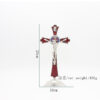 Hot Sale Cross Crafts Wholesale Jesus Christian Catholic Desktop Decoration Metal Religious Jewelry Crafts Ornaments