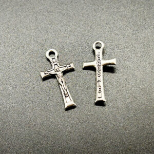 KOMI Anti Silver Zinc Alloy Jerusalem Jesus Cross Pendant for Jewelry Necklace Bracelet Accessories