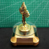 KOMI 2024 New Solar Rotating Base Catholic Cross Alloy Diamond-encrusted Car Ornament