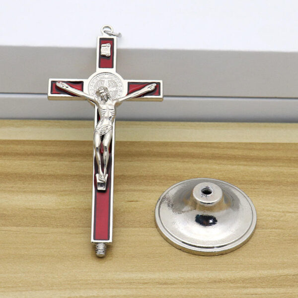 Crucifix Jesus Christ Cross Statue Figurine for Car Home Chapel Decor Figurines Decoration Crafts Miniatures Ornament