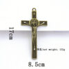 Wholesale Simple Alloy Church Religious Catholic Jewelry Cross Jesus Christ Cross Large Pendant