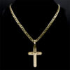KOMI Hot Sale Classic Creative Cross Pendant Stainless Steel Men's Religious Necklace