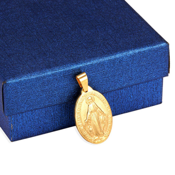 5ecbb6ae5213796ac5cc00977c174e90_Hc05f71451afa495092258571dbdfe9b6z_avif=close&webp=close Komi Stainless Steel Miracle Medal Necklace Jewelry Multi-size Stainless Steel Coin Holy Brand Necklace Pendant