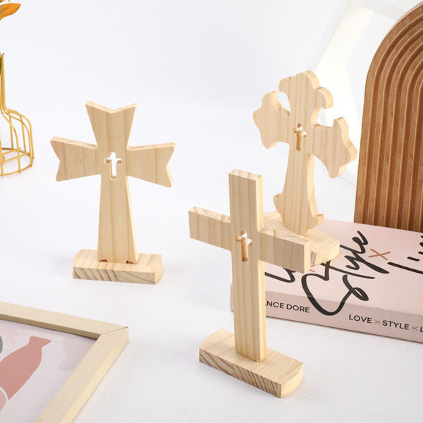 KOMI New Design Wooden Cross Wooden Crafts Decoration Wholesale