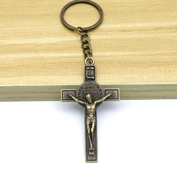 65a58783503cb2d77761254c1fc50520_Hd1115b0746d340508c1adb7d0c1ae2227_avif=close&webp=close Dreamwork Religious St.Benedict Crucifix Cross Pendant Necklace Keychain Jewelry Accessories Business Promotion Craft Gift