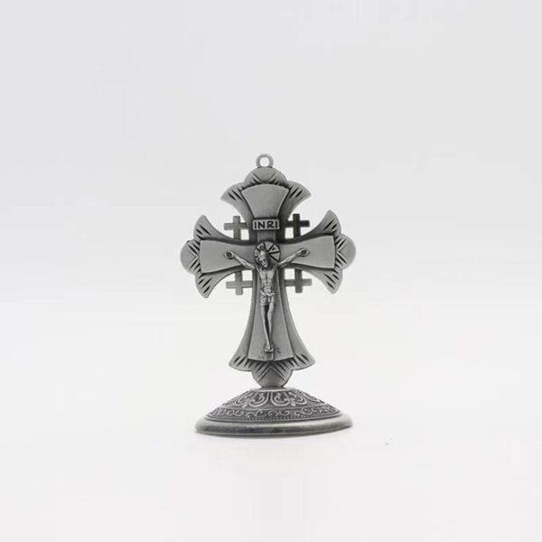 Religious Jesus Cross Metal Craft Jewelry Christian Catholic Cross Ornament Wholesale