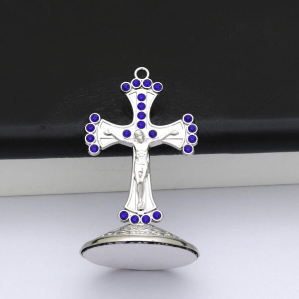 Hot Sale Colored Diamonds Office Home Religious Metal Handicraft Jewelry Ornaments Creative Car Small Ornaments
