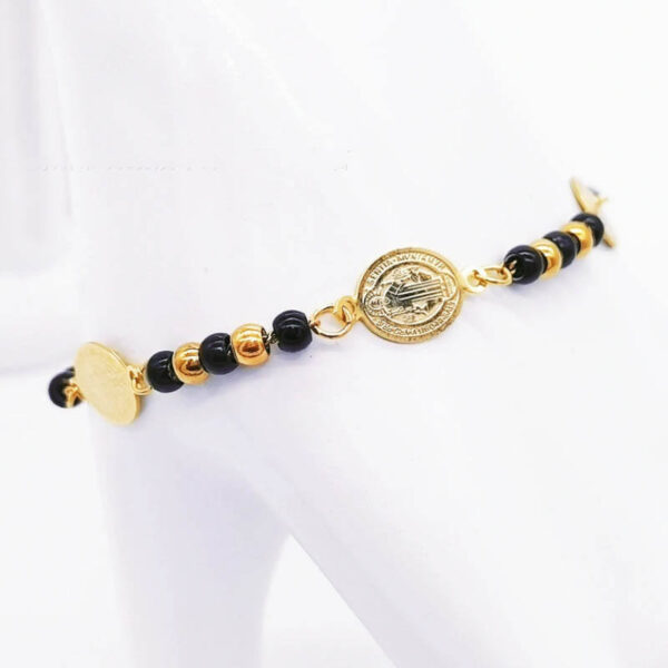 KOMI Hot Selling New 4mm Stainless Steel Bead Bracelet Religious Jewelry