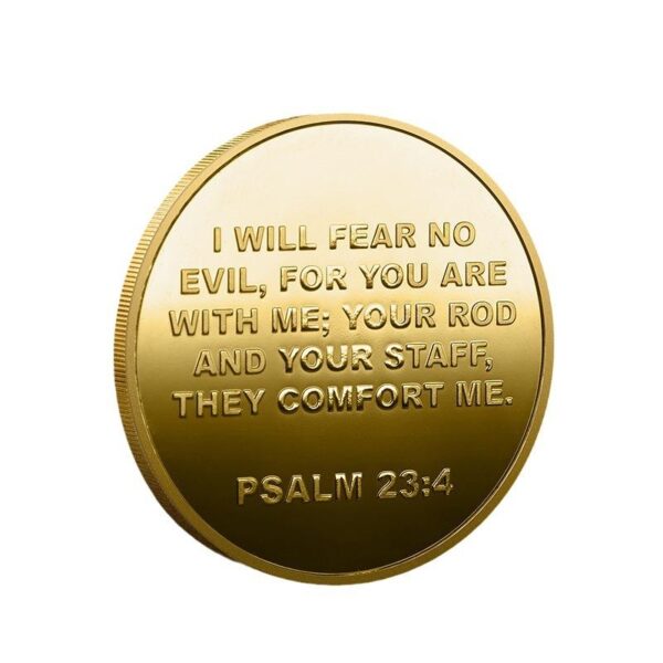 Komi 2024 New Design Hot Sale Rodstaff Prayer Coins Three-dimensional Relief Metal Crafts Making Badges Wholesale