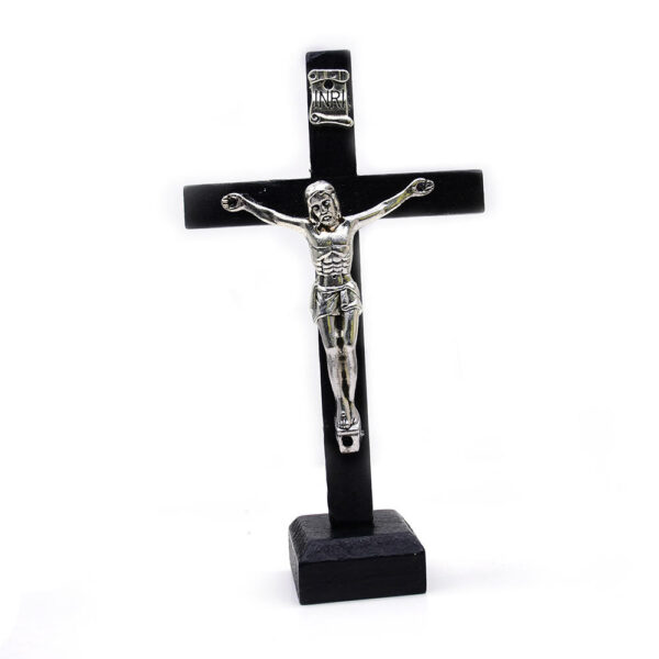 Wholesale Holy Land Wooden Cross for Home Chruch Table Decoration Religious Standing Prayer Wood Cross Jesus Crucifix Decor