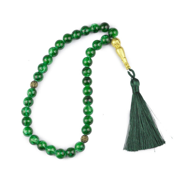 796819570b18aac3ad3bc07356ab5db8_H2355e3335d744467b7553abf2f1dc1ccc_avif=close&webp=close KOMI 10MM Muslim Prayer Beads 33pcs Glass Stone Rosary Tasbih Islam Misbaha Beaded Rosary with Colored Tassel for Men Gifts