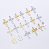7db4d848ffc7131bb767e1a12317b43d_Hbde20d07d61b462e89a70e0afea9dd4fh_avif=close&webp=close Komi Stainless Steel Small Cross Pendant DIY Handmade Necklace Bracelet Earrings Cross Jewelry Accessories